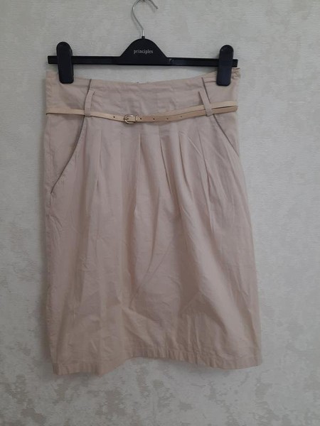 Women Fabiana Filippi Skirt Beige Cotton 36 / S /