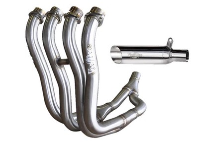 Voodoo Polished Shorty 4-into-1 Full Exhaust System VEFSGSXR671K1P