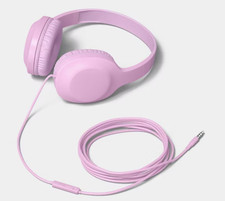Heyday Wired Headphones with Microphone in Bright Lilac, Style F441782