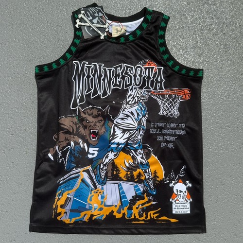 Men's NBA Minnesota Timberwolves Anthony Edwards Jersey Brand X Black Medium