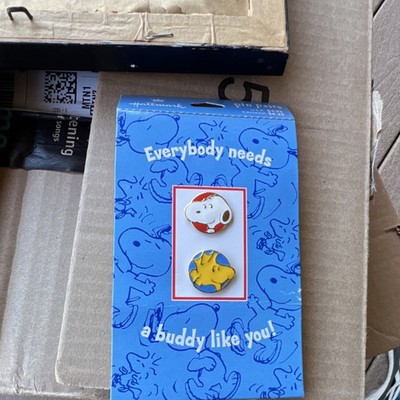 Hallmark Peanuts Snoopy & Woodstock Lapel Pin Set Collectible Metal Enamelware