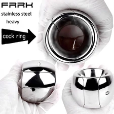 Heavy Duty  Stainless Steel Cock scrotum ring Stretch Ball Stretcher