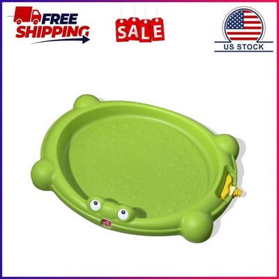 Step2 Waterbug Splash Pad Green Plastic Outdoor Water Playset for Toddlers