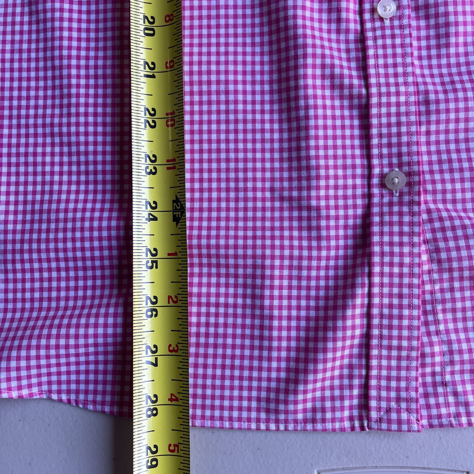 Chaps Classics Pink Gingham Button Down Shirt Wom… - image 8