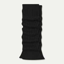 BOMBAS Leg Warmers RIBBED WOOL Blend Slouchable Black One Size NWT