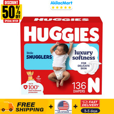 Huggies Little Snugglers Fragrance Free Baby Diapers, Size 1 8-14 lbs , 160 C