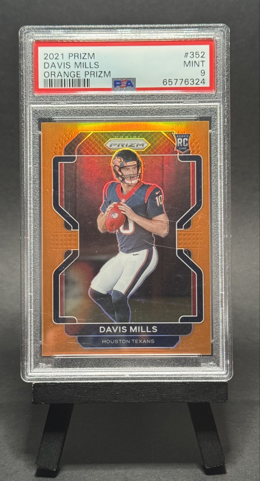 2021 Panini Prizm - Rookie Davis Mills #352 Orange Prizm /249 (RC)