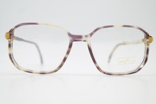 Vintage Glasses OWP 7542 Purple Transparent Gold Oval Eyeglass Frame