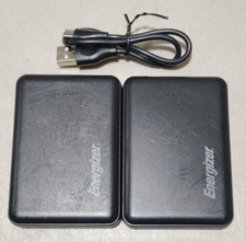 2X Energizer MAX 5,000 mAh Ultra-Slim 3-Port USB-C UE5010 Universal Portable