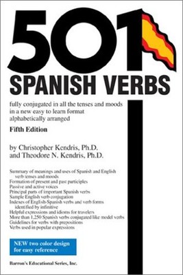 501 Spanish Verbs Paperback Theodore, Kendris, Christopher Kendri