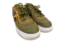 Nike Air Force 1 Shadow Olive Flak Black White DC1876-300 Women s Size 9