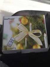 20 LED Lights , Kerzen mit Fernbedienung für Weihnachtsbaum. Neu ovp