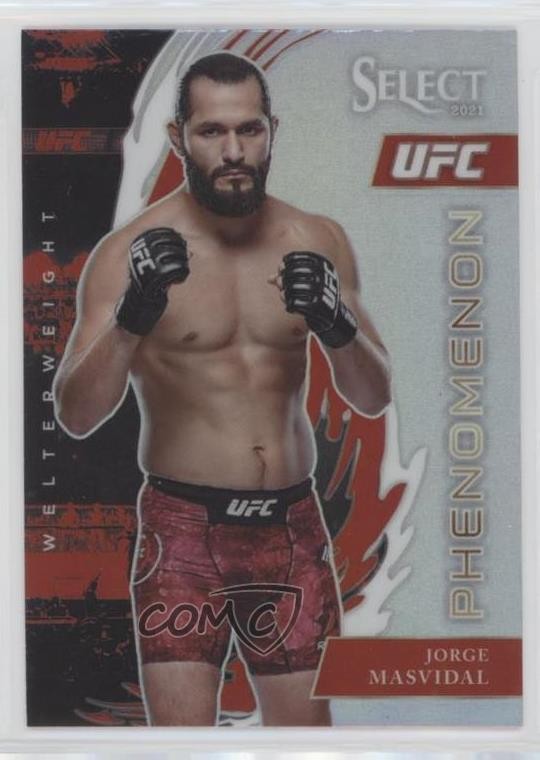 2021 Panini Select UFC Phenomenon Silver Prizm Jorge Masvidal #6 1b8