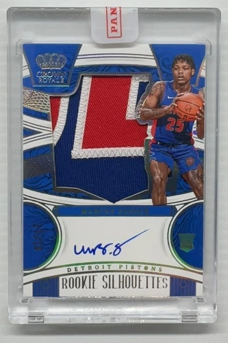 2023-24 Crown Royale Marcus Sasser Rookie Silhouettes FOTL Patch Auto #01/12