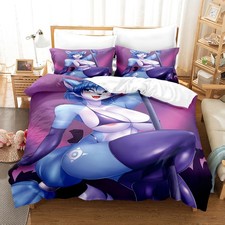 3D Sexy Manga Bettwäsche Set Benutzerdefinierter 02.Bettdeckenbezug Kissenbezüge