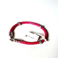 Brazalete Pulsera Cuero Raya, Buen Estado, Producto Original