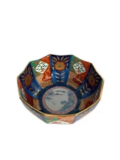 Arita ware Decagonal Bowl Aoiro Kiln Bowl Multi color Arita ware Made in Japan J