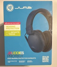 JLab JBuddies Protect Kids Earmuffs Navy Noise Reduction 23dB Adjustable