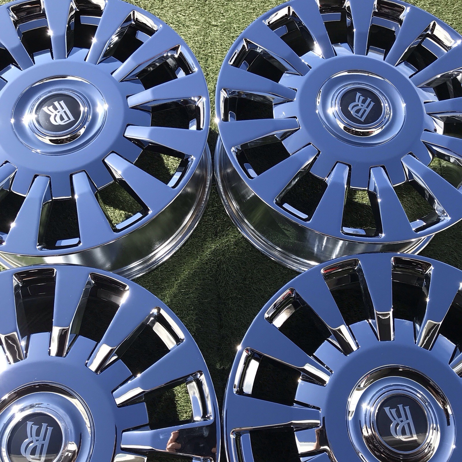 22 BENTLEY CHROME PHANTOM RIMS OEM FACTORY RIMS VIII GENUINE NEW