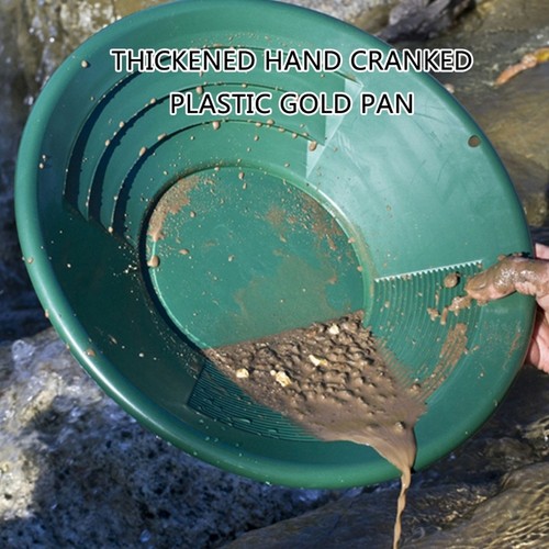 Portable Hand Operated Gold Panning Equipment Thick Construct Gold Panning Pans - Picture 2 of 11