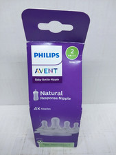 Philips Avent Natural Response Nipple 4-Pack Nipples Level 2 Slow Flow