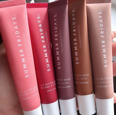 Summer Fridays Lip Butter Balm New With Sealed Box 0.5 oz/15g Hydration Shine