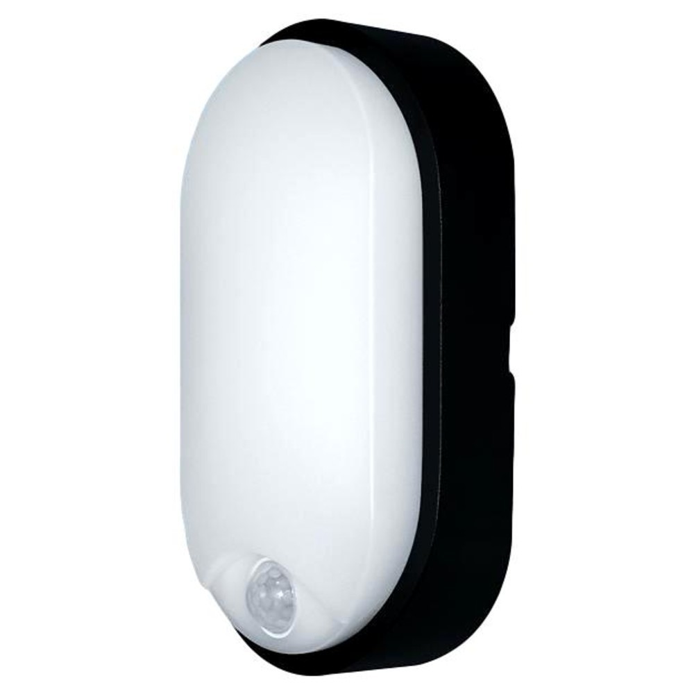 Eterna BHPIRCS LED CCT Bulkhead 10W with 120° PIR (Black)