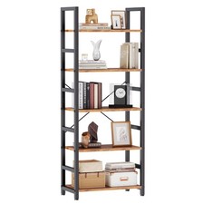 5Tier Bookshelf, Modern Tall Bookcase Book Shelf