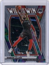 2020-21 Panini Mosaic Damian Lillard Will To Win #2 Portland Trail Blazers