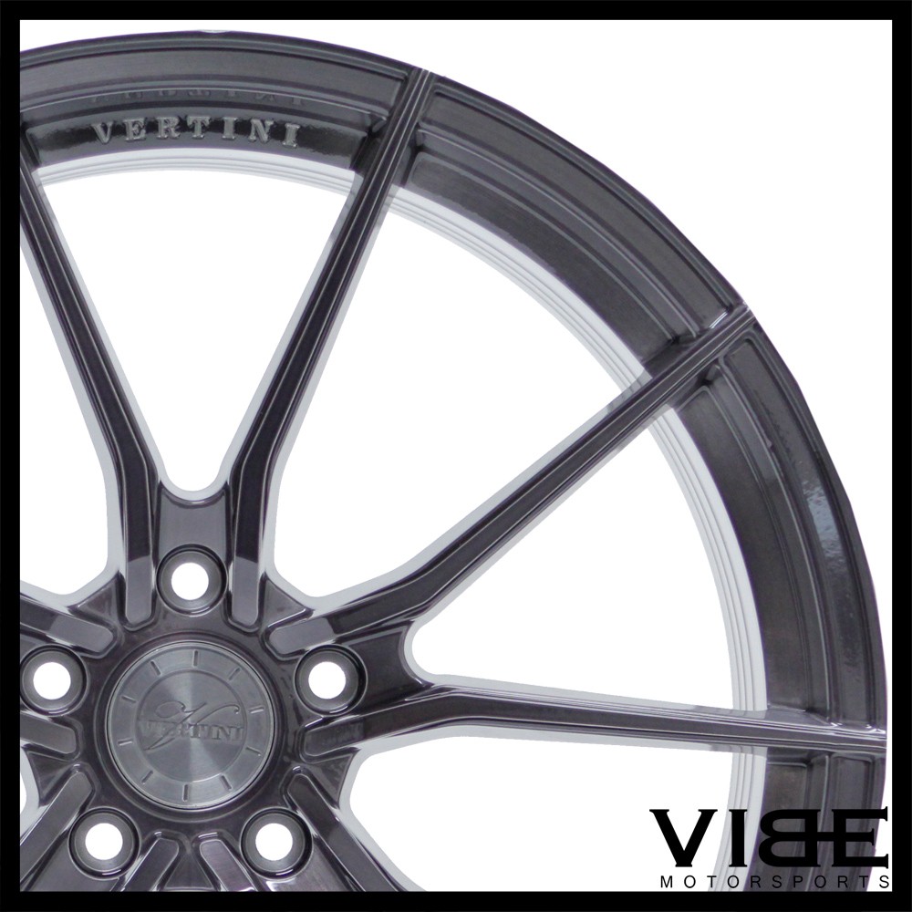 20" VERTINI RF1.2 TITANIUM CONCAVE WHEELS RIMS FITS MASERATI QUATTROPORTE