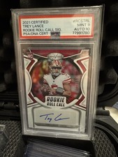 2021 Panini Certified-Trey Lance RC Roll Call Auto /20 PSA 9