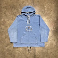 Vintage Powerpuff Girls Sweatshirt Women Large Blue Hoodie Fleece Jacket Y2K