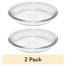 9 Glass Pie Pan, 2 pack