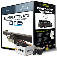 Für MERCEDES Sprinter Bus Anhängerkupplung starr +eSatz 13pol 06- NEU PKW