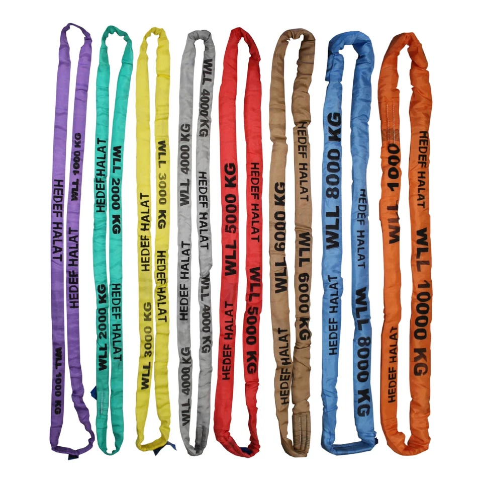 HEDEF HALAT Rundschlinge / Hebegurt / Hebeschlinge 1 t bis 20 t 0,50-15 m EN1492 geprüft