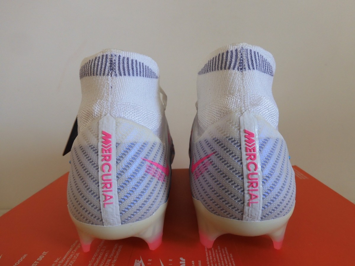 Nike Zoom Mercurial Superfly 9 Elite Fg P White-Blue-Pink Sz  display picture 2