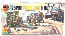 AIRFIX 01305 (2) 25 pdr Field Gun and Quad / WWII Modellbausatz OVP 1:72