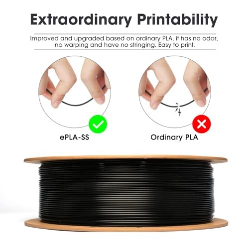 eSUN PLA Filament 1.75mm 1KG Spule Schwarz Präzisionsdruck 3D Drucker Super  - Bild 4