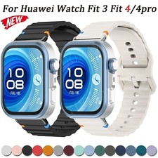 Replacement Silicone Sport Strap Band for Huawei Watch Fit 4/4 Pro/Fit 3/Fit 2