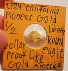 1924 Gold Fifty Cent Liberty Princess Of Mexico One Dollar Coin- With Holder
