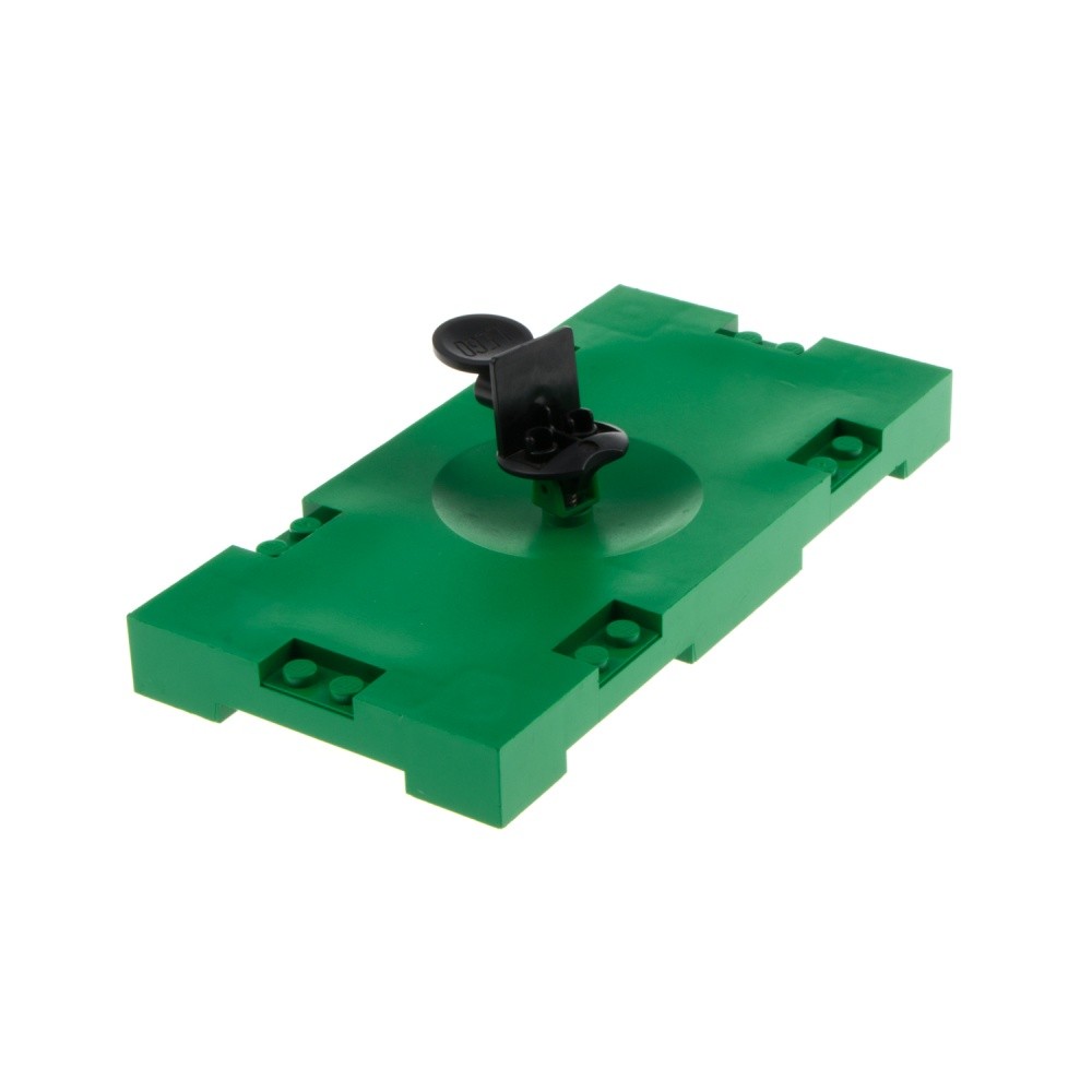 1x Lego Playfield 8x16 Green Figure Holder Black Spring 30488c01 30489