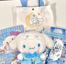 Cinnamoroll Bundle For Kids Canvas Tote, Plushie, Sticker,Pencil Kit, Quiet Book
