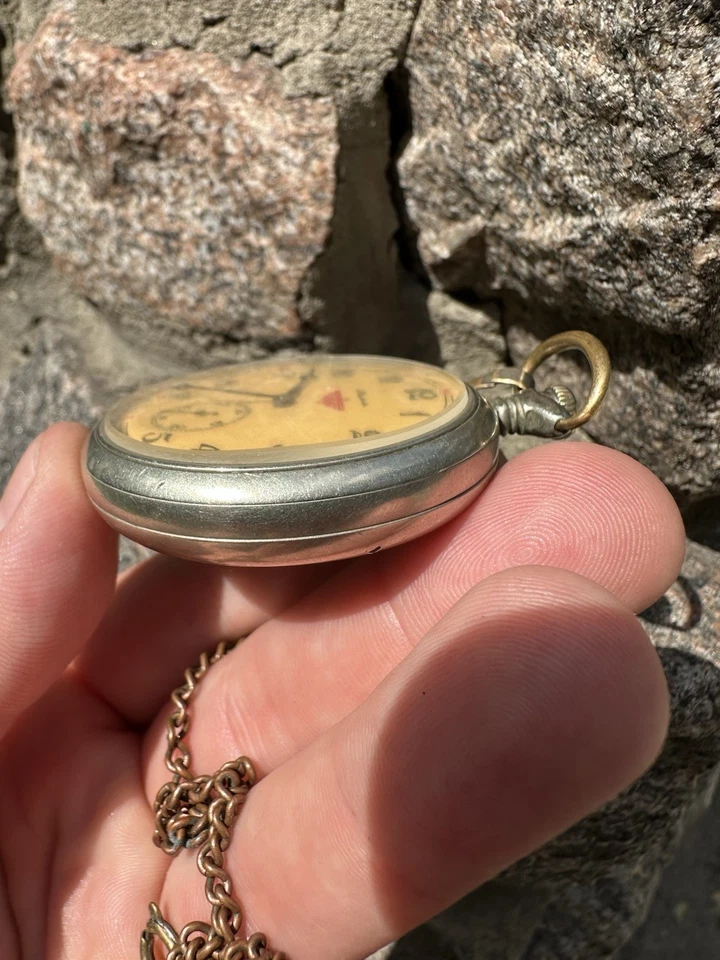 Pocket Watch Molnia Molnija cal.3602 18 Jewels Steam Locomotive - Image 4 of 4