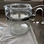 Vintage Pyrex Flameware 7756-B Glass Percolator 6 Cup Coffee Pot - Complete.  O