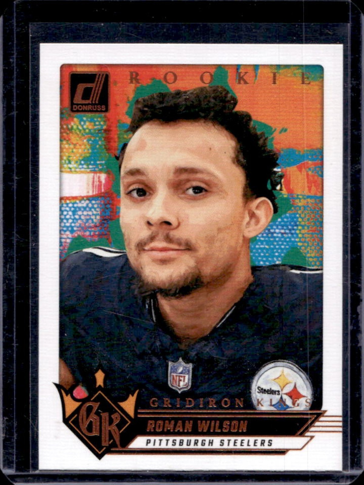2024 Donruss Roman Wilson Rookie Gridiron Kings Rookie RC #15 Steelers