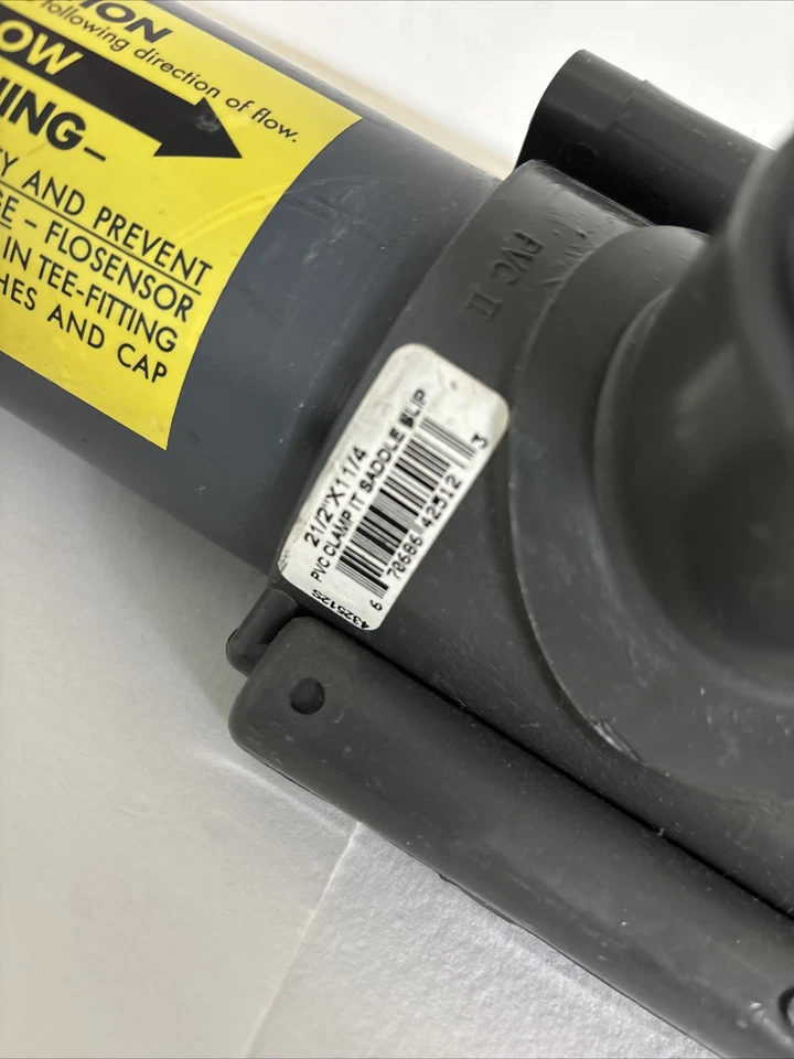 **SIGNET SCIENTIFIC 2 1/2” PVC FLOW METER TEE TUBE FITTING 40826 &WARRANTY# - Image 4 of 4