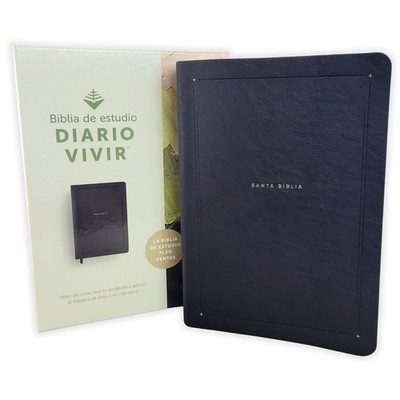Biblia de Estudio del Diario Vivir RV1960 imit piel negro