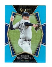 2022 Panini Select #126 Premier Level Light Blue Prizm Jordan Montgomery /149