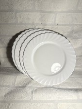 Vintage Arcopal France Dinner Plates / Chop Plates Size 26 Cm  Set Of 4 VGC