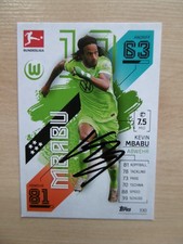 Kevin Mbabu autograph signed TC Topps Bundesliga "VFL Wolfsburg 2021/22"